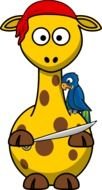 cute small Giraffe Clip Art drawing