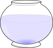 Fish Bowl Coloring Page