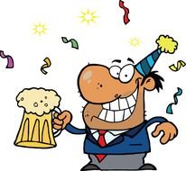 Happy 65th Birthday Clip Art drawing