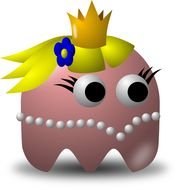 Gold Princess as a graphic image