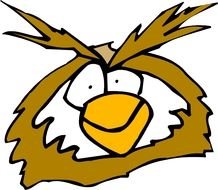 Cartoon Owl Head darwing