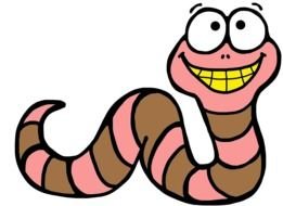 Phonics worm drawing