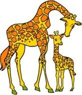 Cartoon Giraffe Clip Art N6