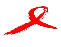 Aids awareness, Red Ribbon, drawing