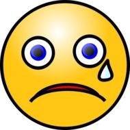 weeping Smiley Face, Clip Art