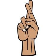 Finger Cross Clip Art
