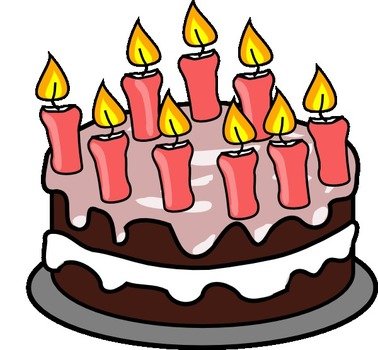 9th Birthday Cake Clip Art