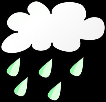 Cartoon Rain Cloud Clip Art N3