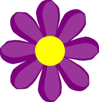 Purple Flower Clip Art N2