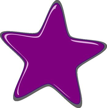 Purple Star Clip Art N2