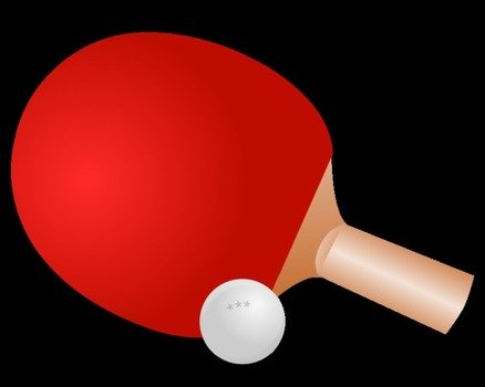 Eine Tischtennis Schl aumlger Vektorgrafiken