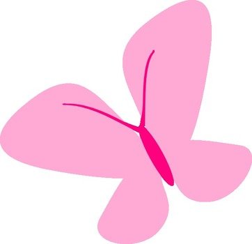 Pink Butterflies Clip Art