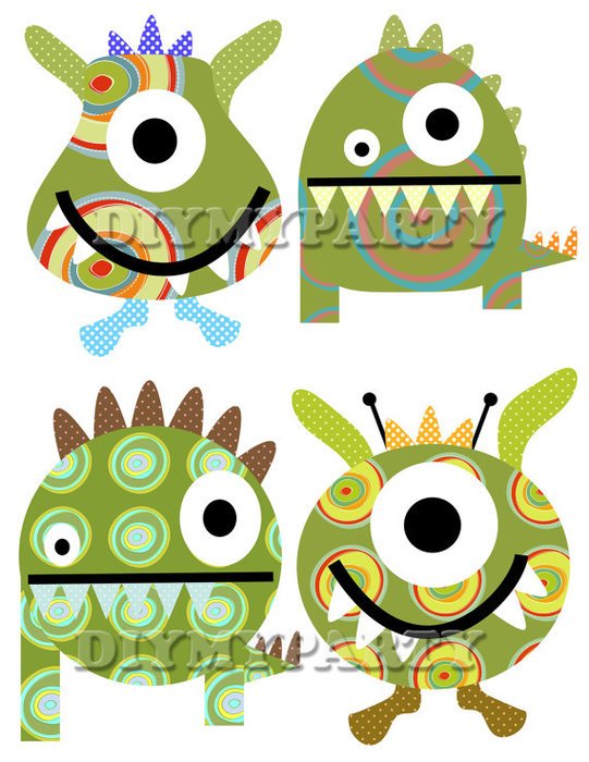 Baby Monster Clip Art