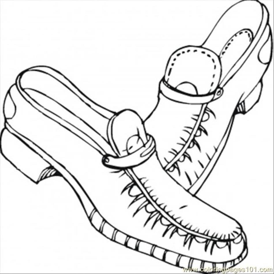 Shoes Coloring Pages