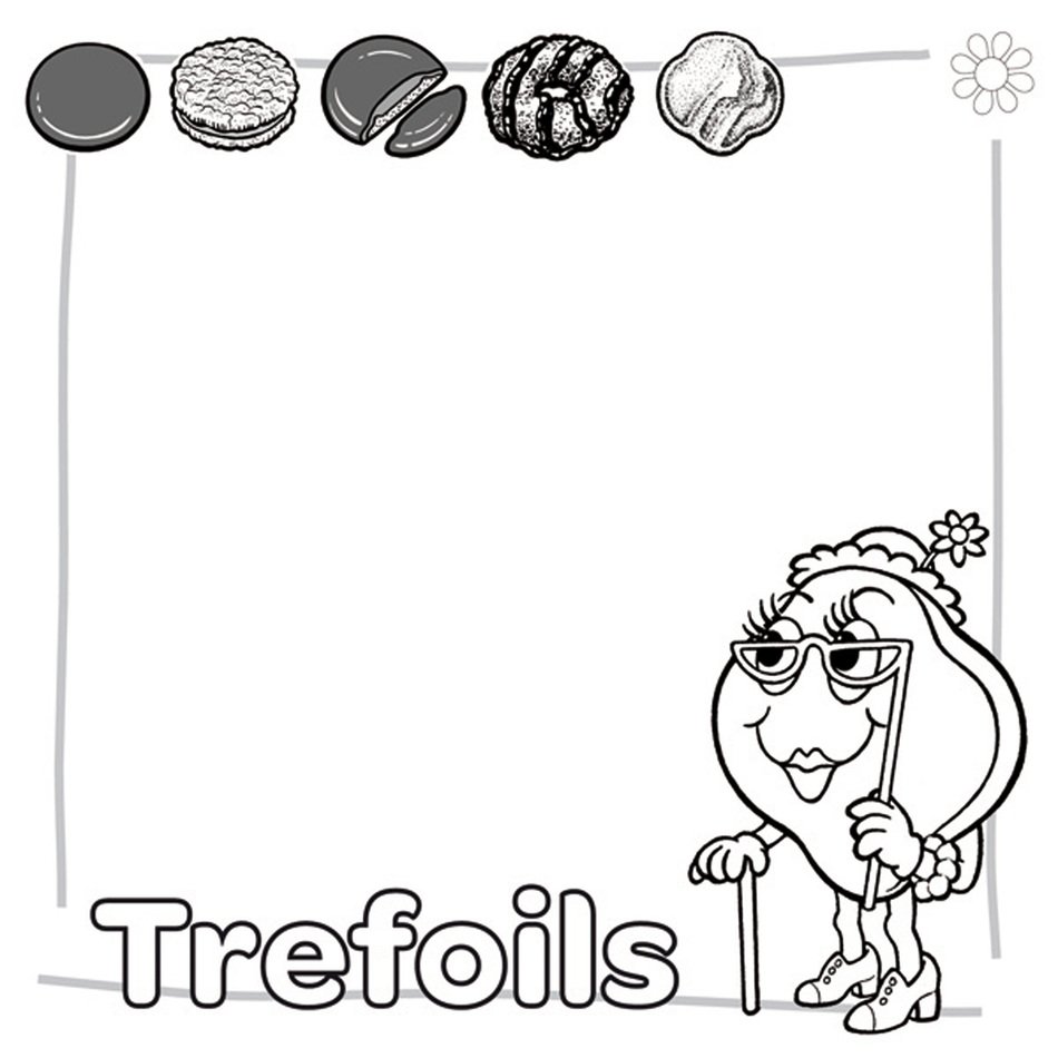trefoils border drawing