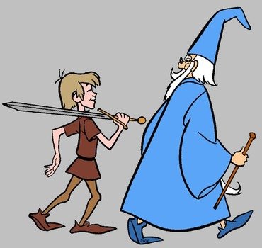 Featuring King Arthur Or Wart Merlin Archimedes Sir Ector Squirrel