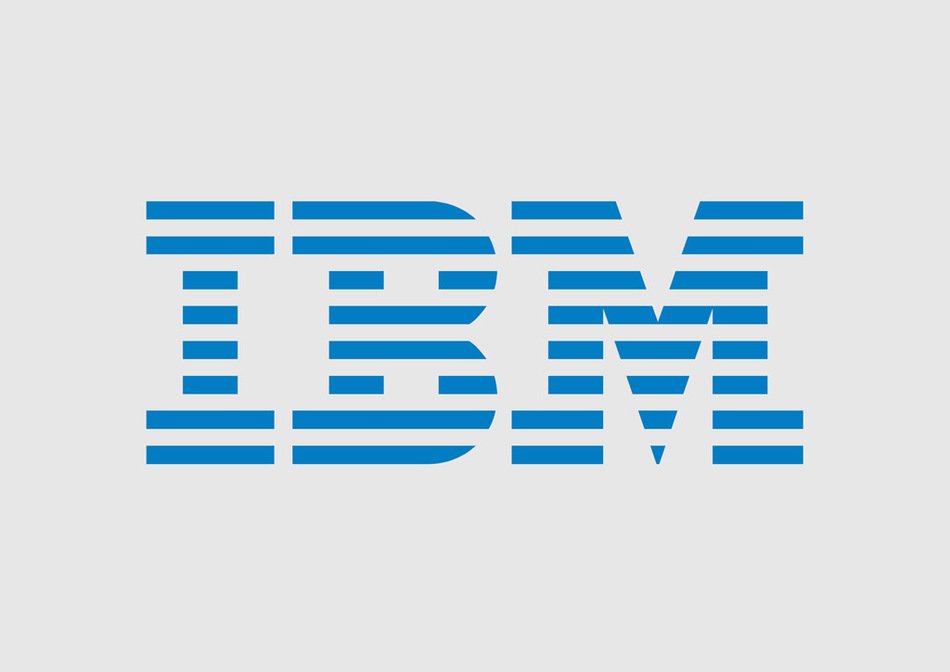 Old IBM Logo drawing