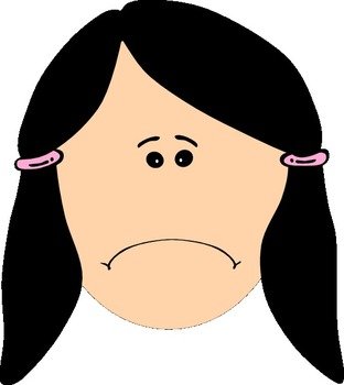 Sad Girl Clip Art