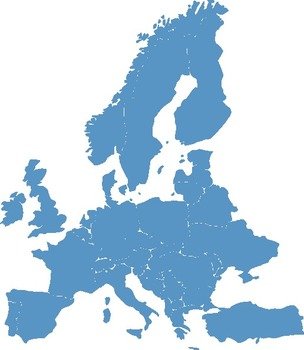 Europe Map Clip Art