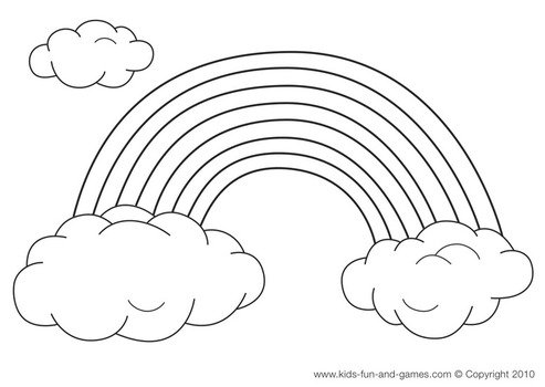 Rainbow Coloring Pages