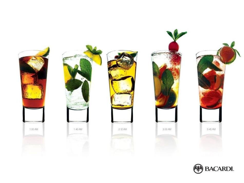 cocktails with Bacardi