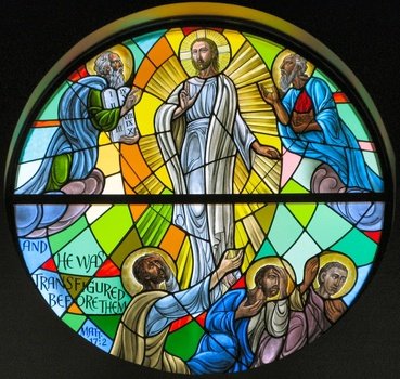 stained glass window with the picture Second Sunday after the Epiphany