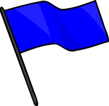 Blue Flag Clip Art
