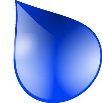 Cartoon Raindrop Clip Art