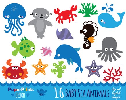 Baby Shower Animal Clip Art