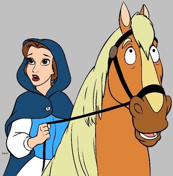 Belle Beauty And The Beast Clip Art N2