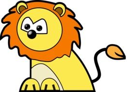 cartoon wild lion