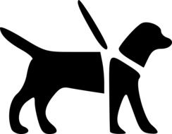 black dog as a logo