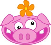 crazy Pig cartoon drawing