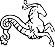 graphic image of a mountain goat