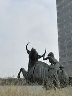 Stone Bull sculpture