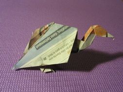 handmade origami paper bird