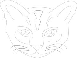 cat as a graphic sketch