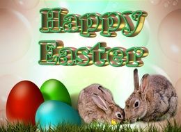 postcard happy easter