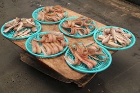 Fish Market on a plate