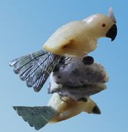 Rock bird on crystal