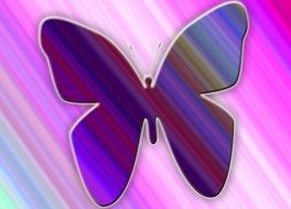 Nice illustration of colorful butterfly