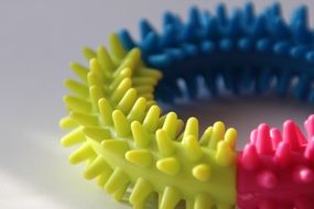 colorful wheel with spines