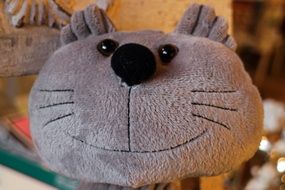 cat plush head