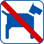 No Pets sign drawing