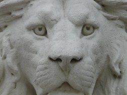 sculpture in the form of a lion's head