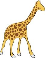 giraffe as drawing