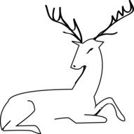 deer as a graphic sketch