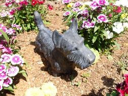 Terrier Bronze Statue