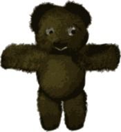 Teddy Bear, dark soft toy