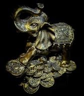 Gold Statue Elephant